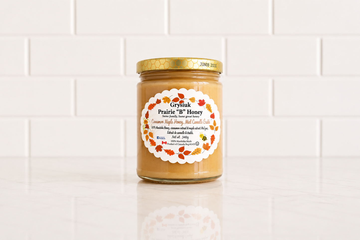 Grysiuk Honey 340g - Cinnamon Maple