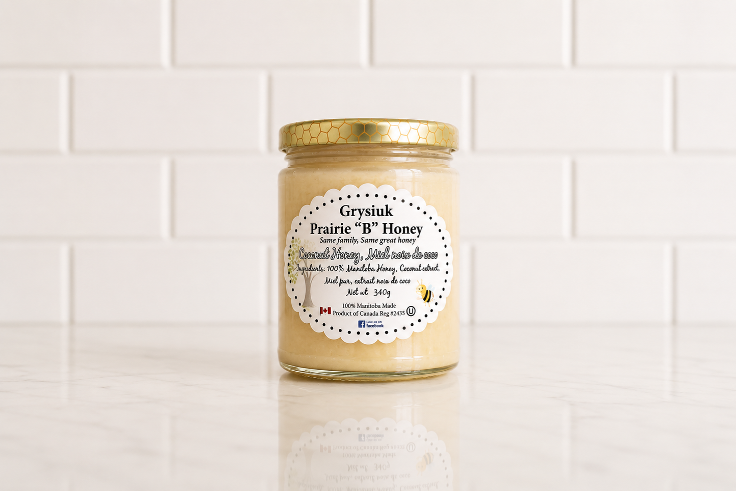 Grysiuk Honey 340g - Coconut