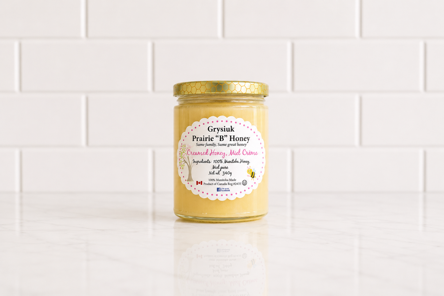 Grysiuk Honey 340g Creamed Honey