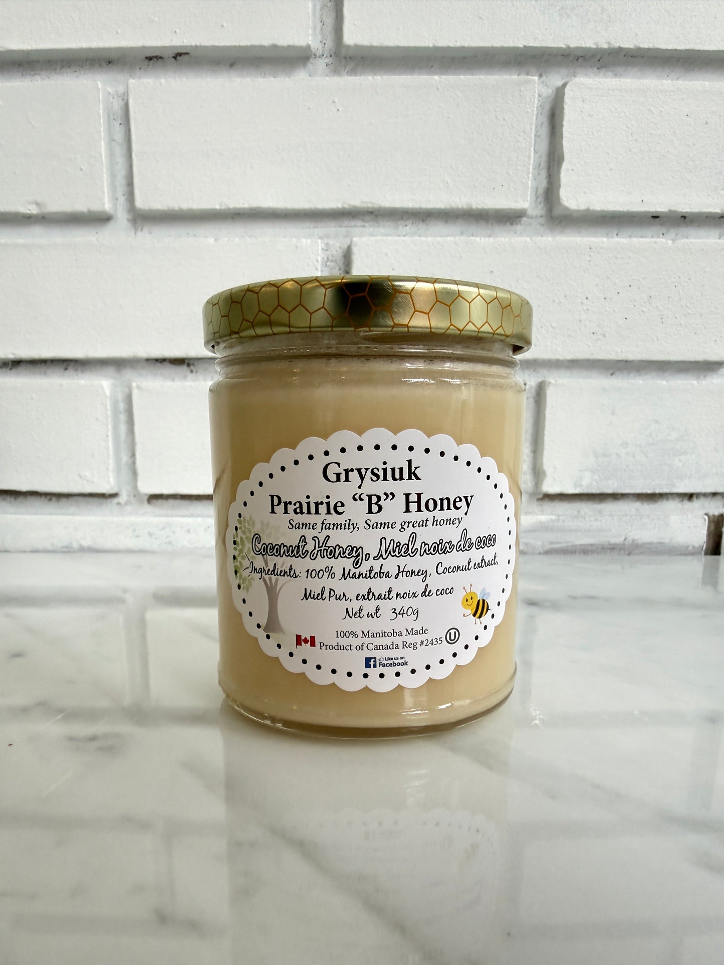 Grysiuk Honey 340g - Coconut