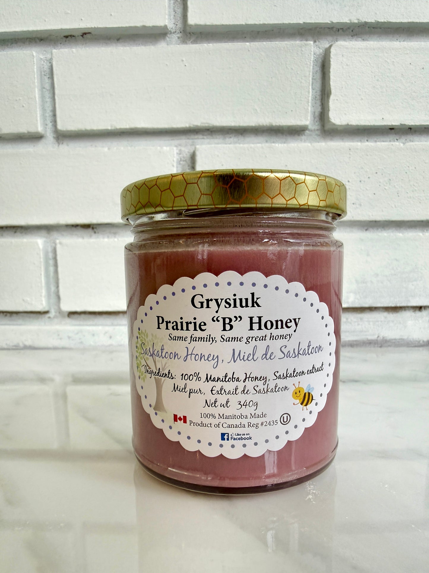 Grysiuk Honey 340g - Saskatoon