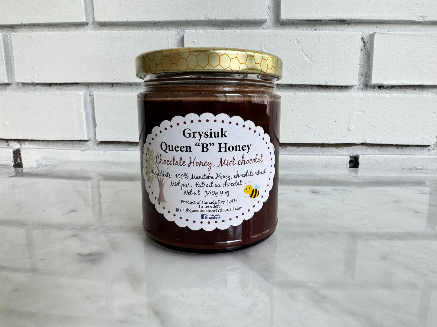 Grysiuk Honey 340g Chocolate