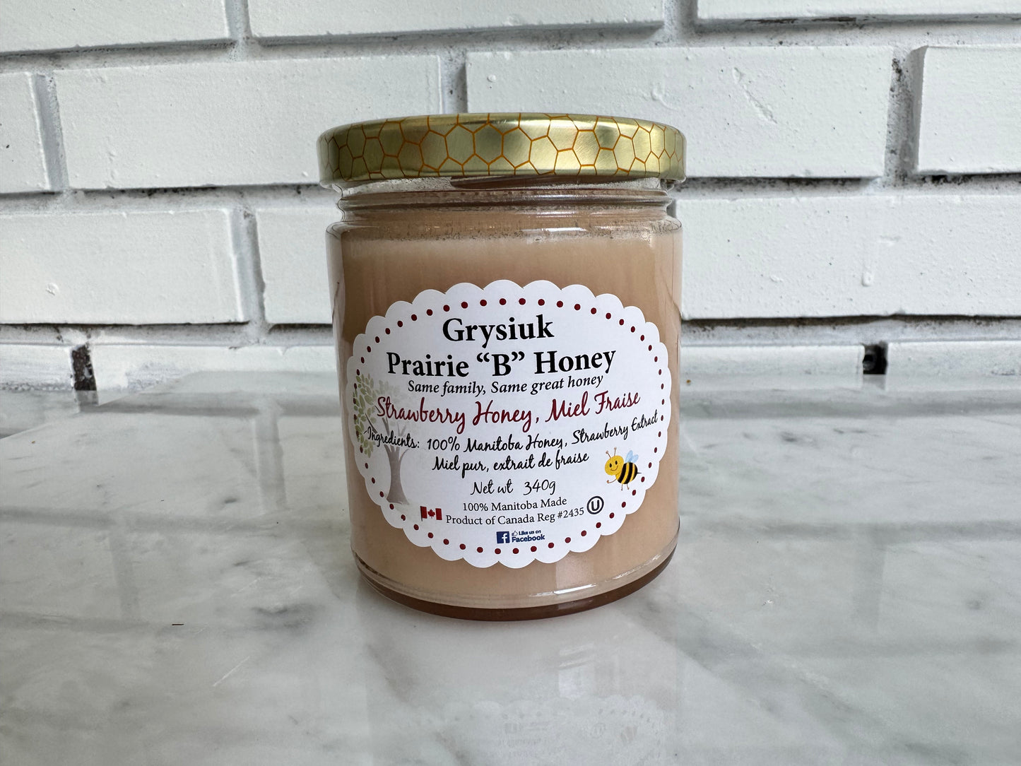 Grysiuk Honey 340g - Strawberry