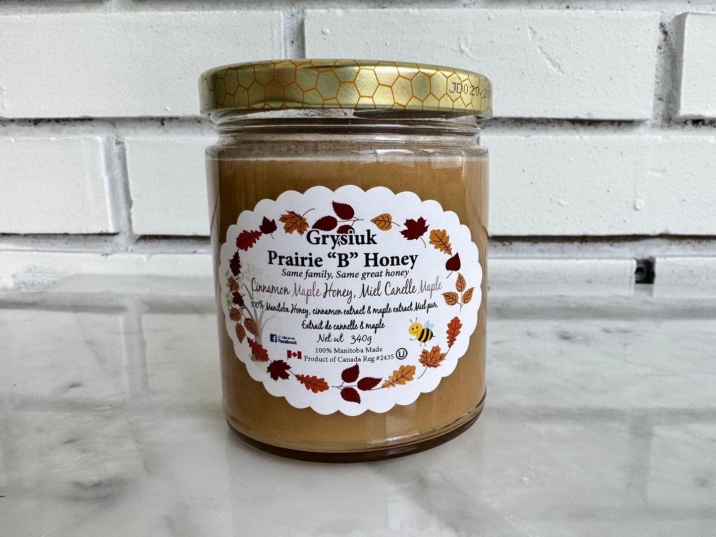 Grysiuk Honey 340g - Cinnamon Maple