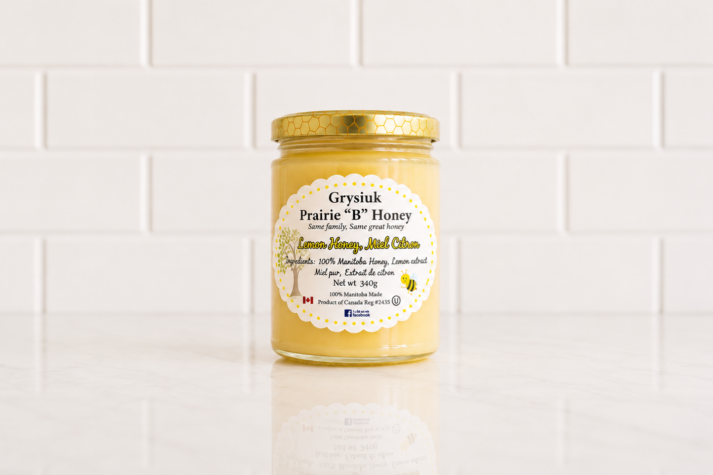 Grysiuk Honey 340g - Lemon