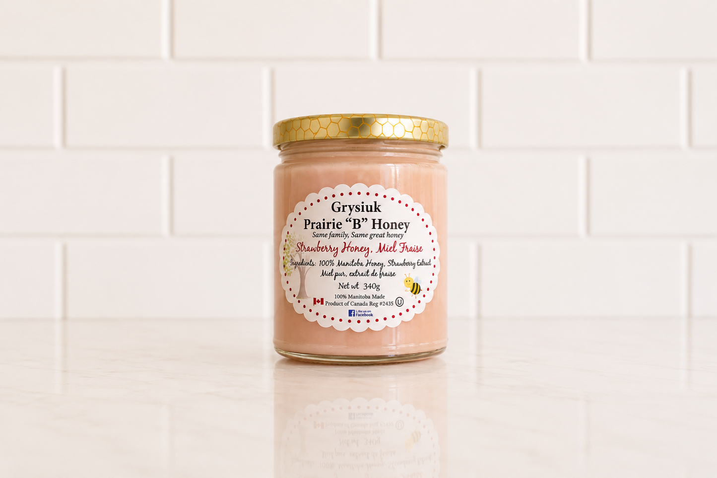 Grysiuk Honey 340g - Strawberry